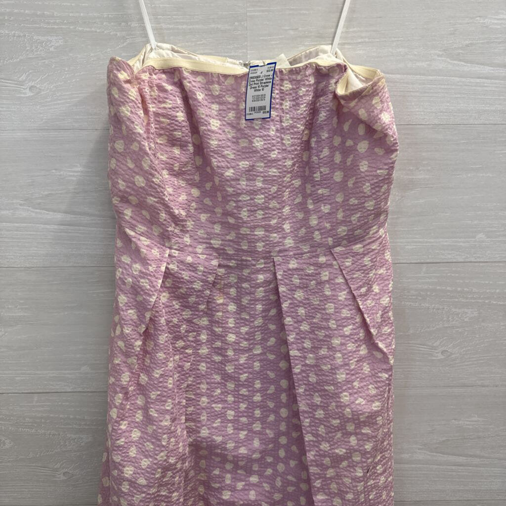 J Crew Purple/ White Dot Print Strapless Dress 10 – newdsalem