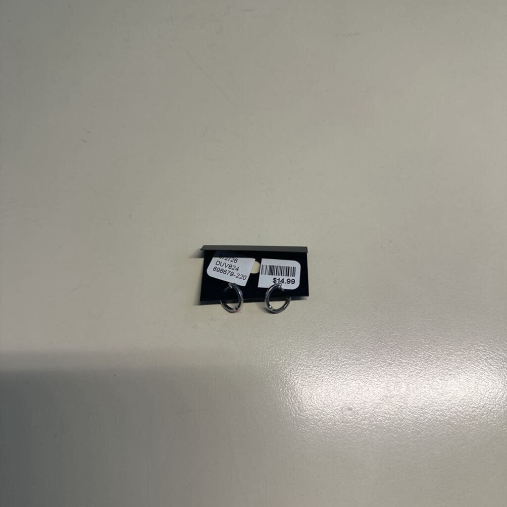 Silver Dainty Huggie Earrings