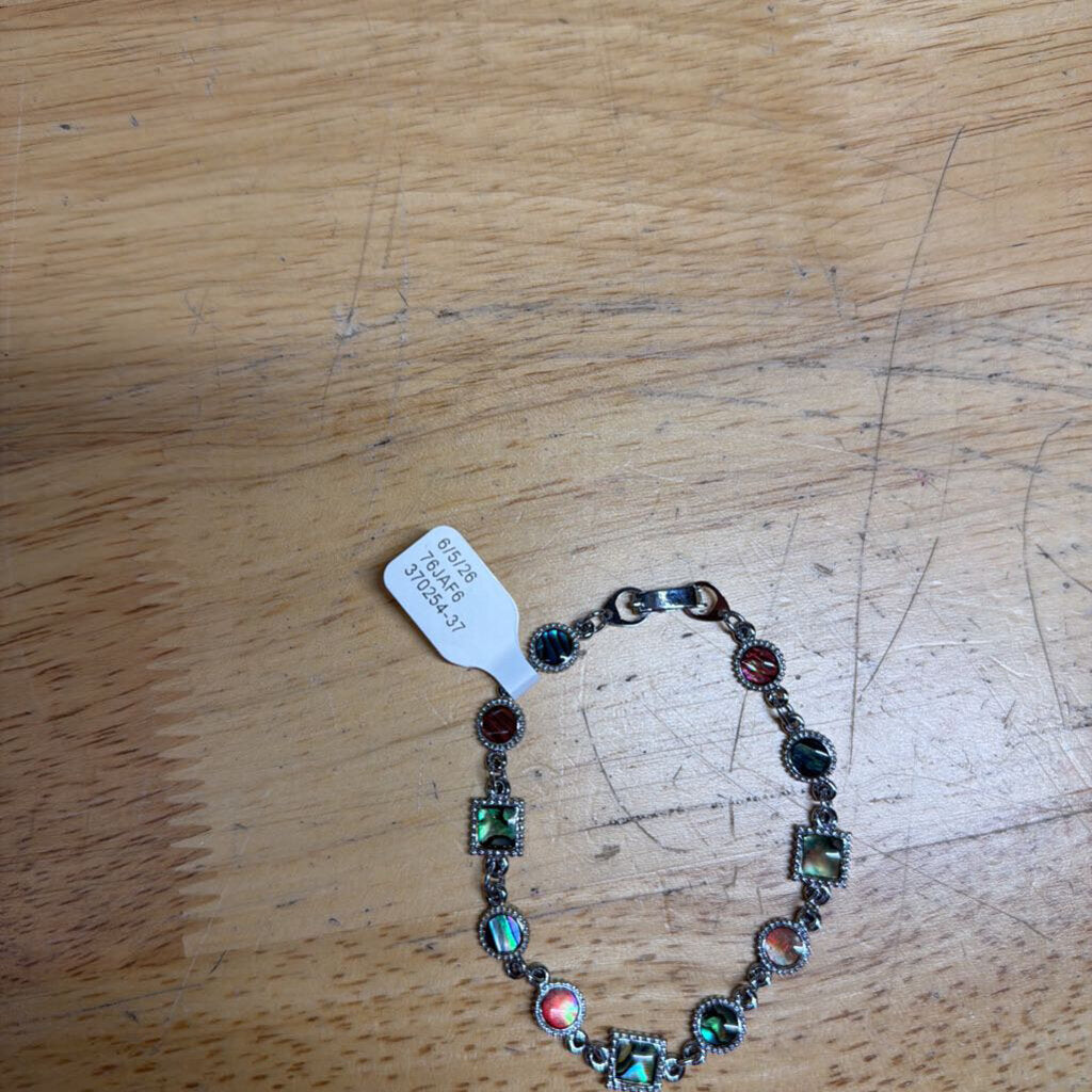 Silver/ Multi Stone Bracelet