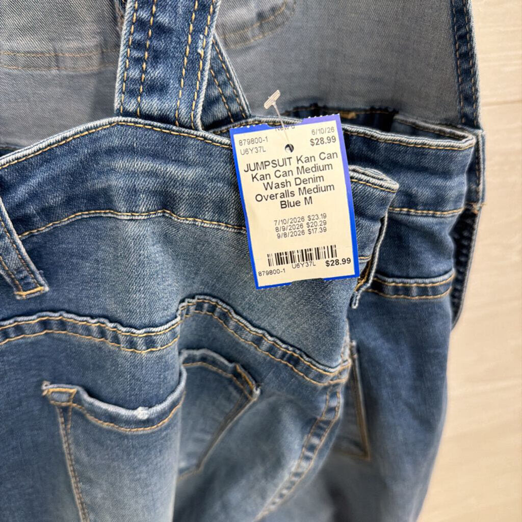 Kan Can Medium Wash Denim Overalls Medium