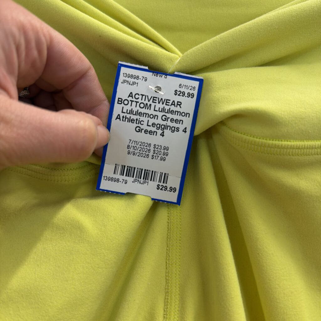 Lululemon Green Athletic Leggings 4