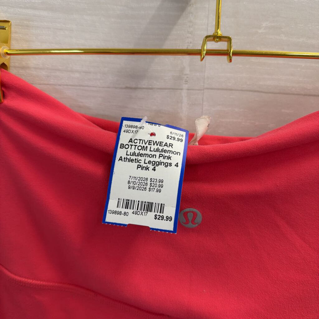 Lululemon Pink Athletic Leggings 4
