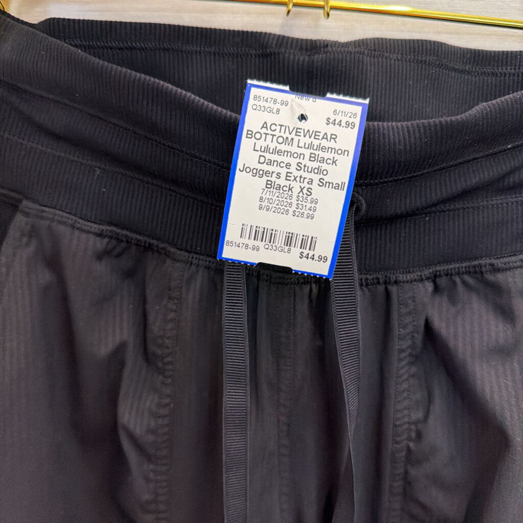 Lululemon Black Dance Studio Joggers Extra Small