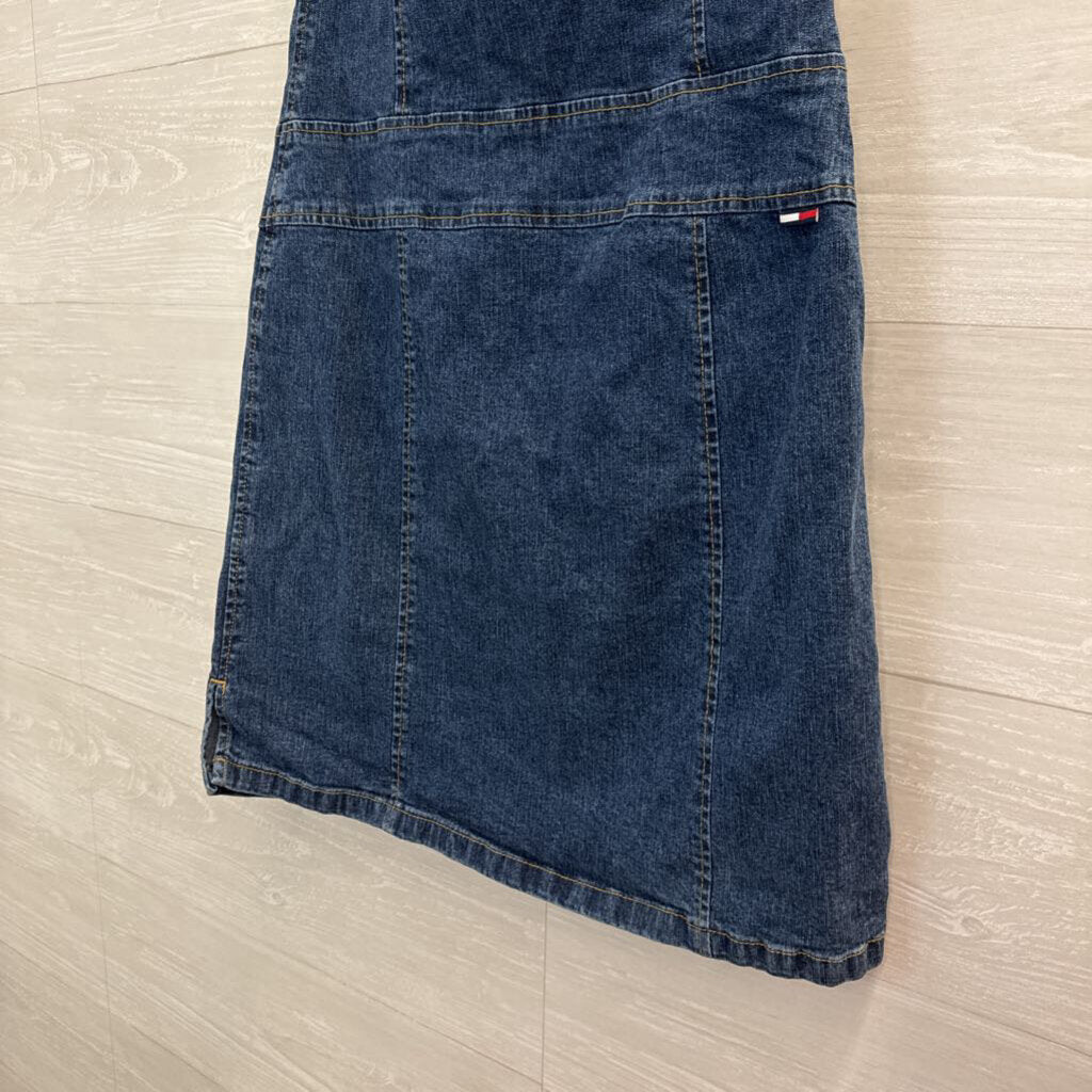 Tommy Hilfiger Denim Strapless Dress Small
