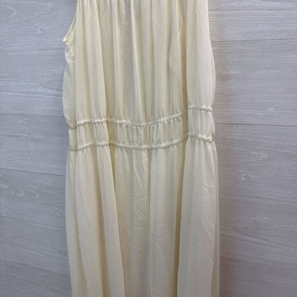 A New Day Sheer Tiered Maxi Dress Medium