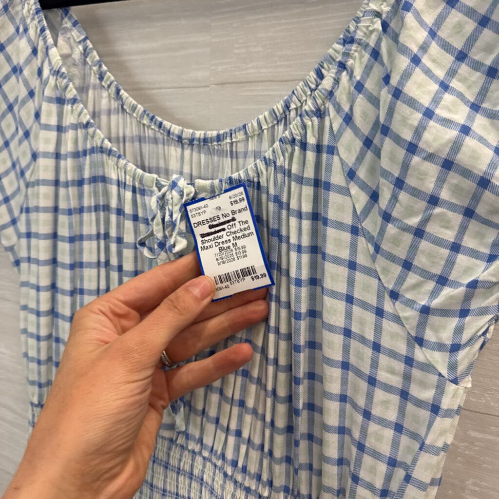 Aureum Striped Cotton Button Up Mini Dress Medium