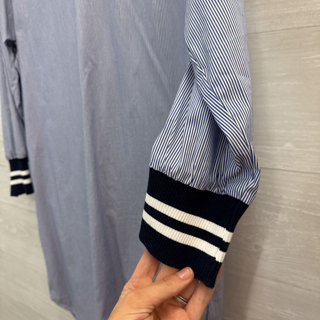 Joh. Striped Dress with Sweater Detail Small