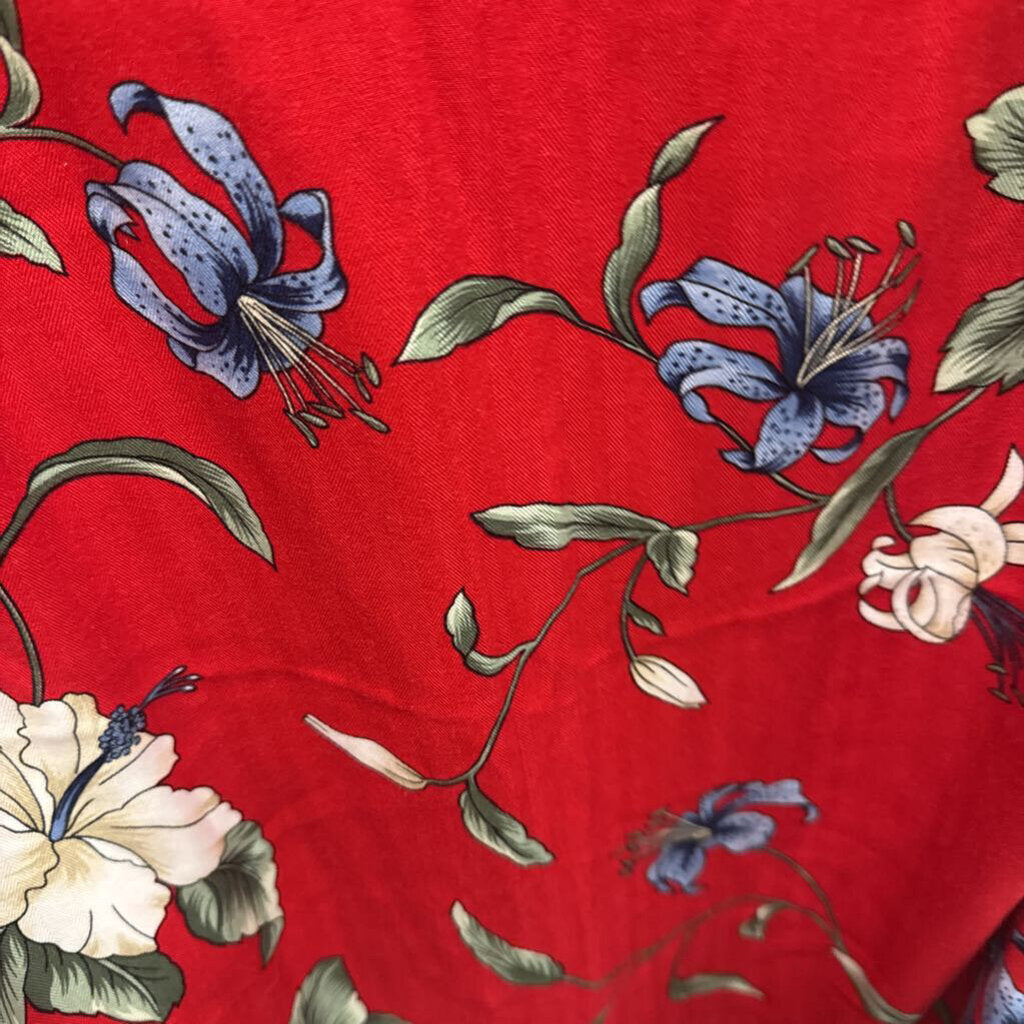 Caribbean Joe Hawaiian Print Shift Dress Large