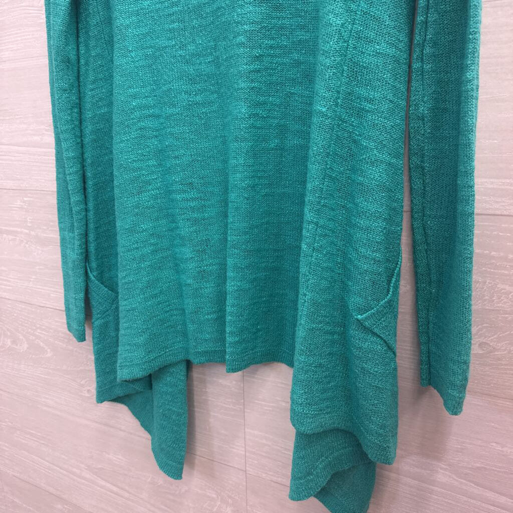 Lilly Pulitzer Open Front Knit Cardigan XS Turquoise