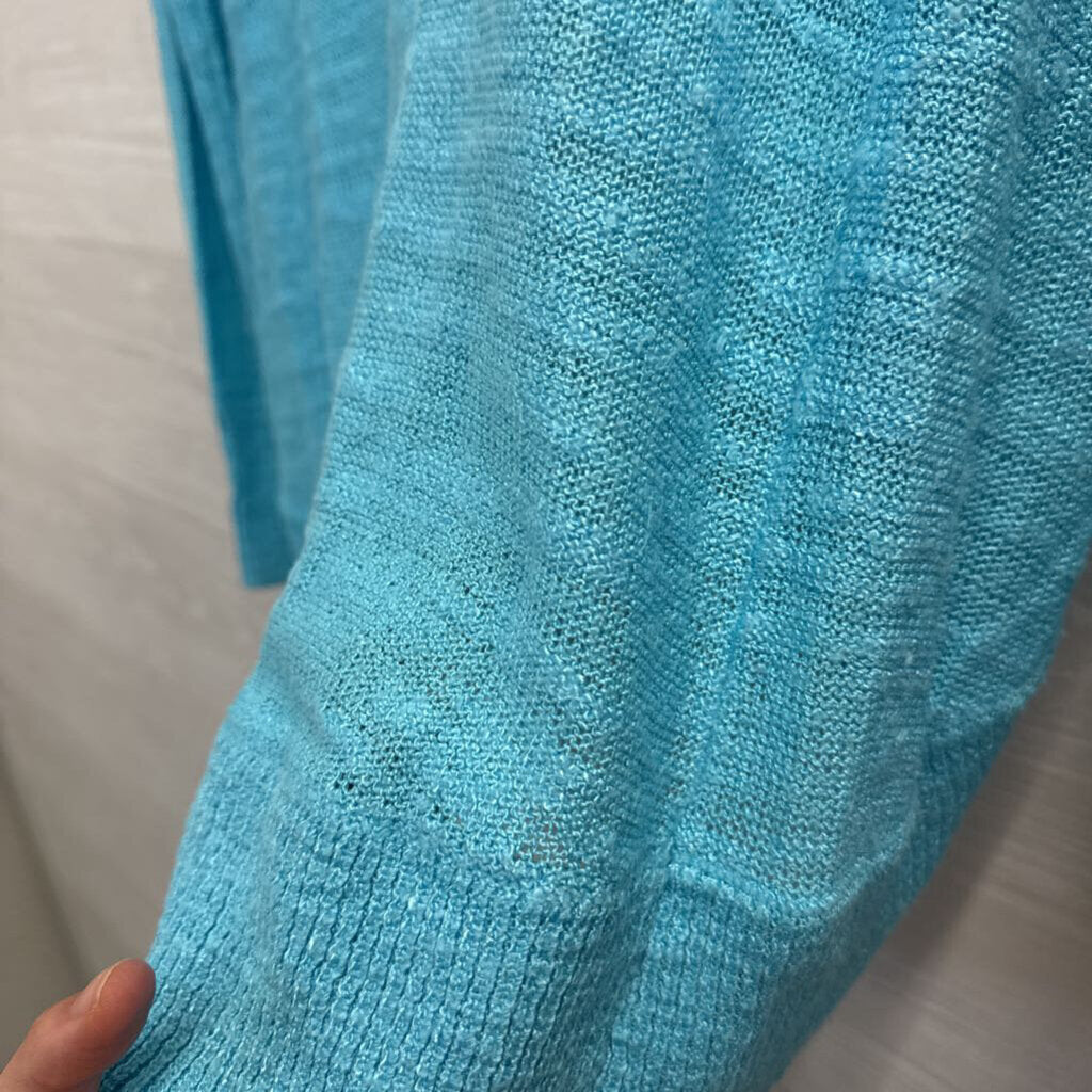 Lilly Pulitzer Open Front Knit Cardigan XS Blue