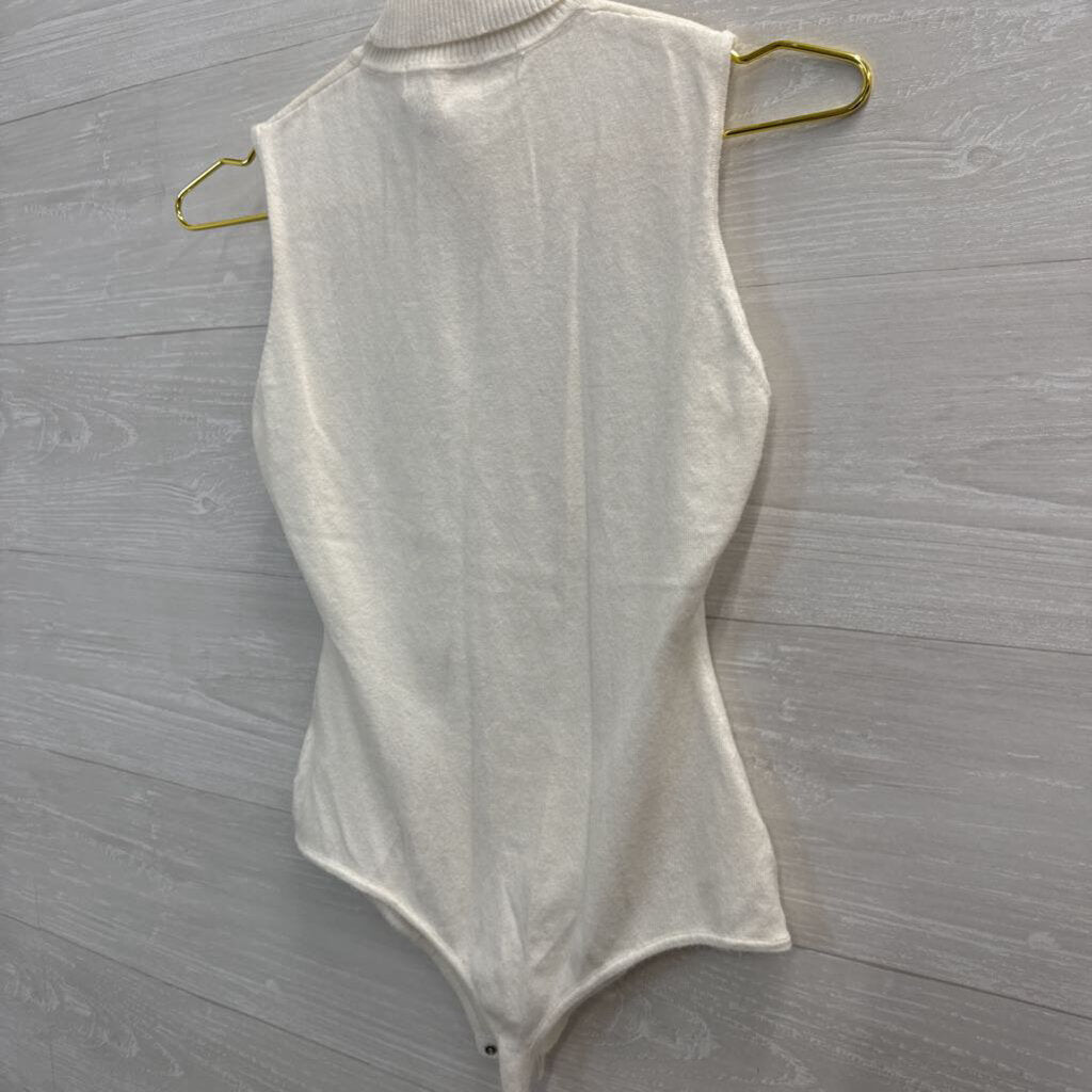 Her Entire Name Says Grace Turtleneck Tank Bodysuit Medium