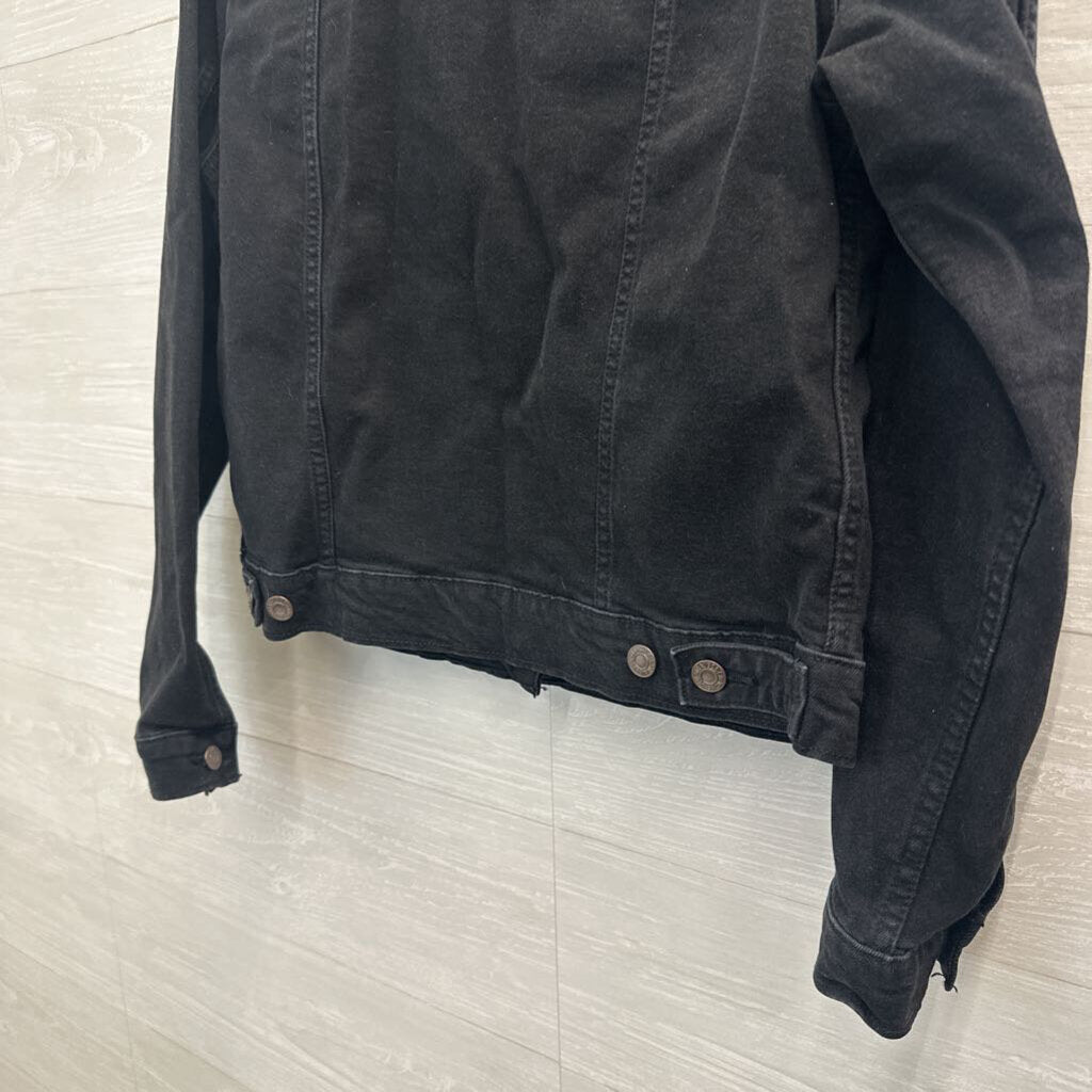 Levi Black Denim Jacket Large