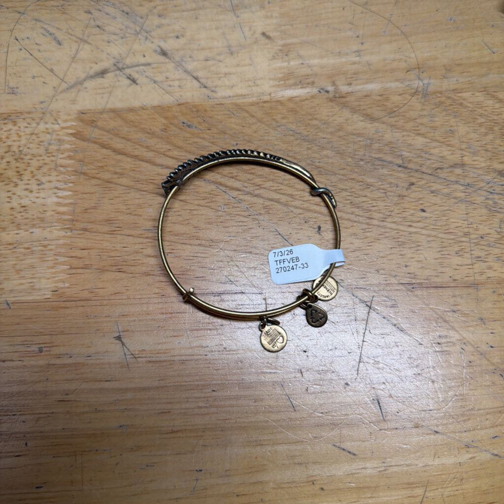Alex and Ani Gold Feather Bracelet