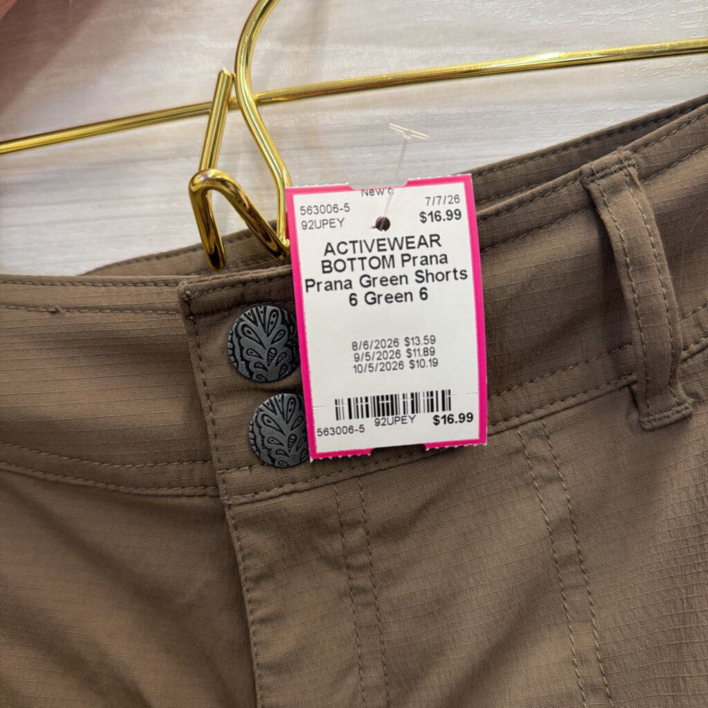 Prana Green Shorts 6