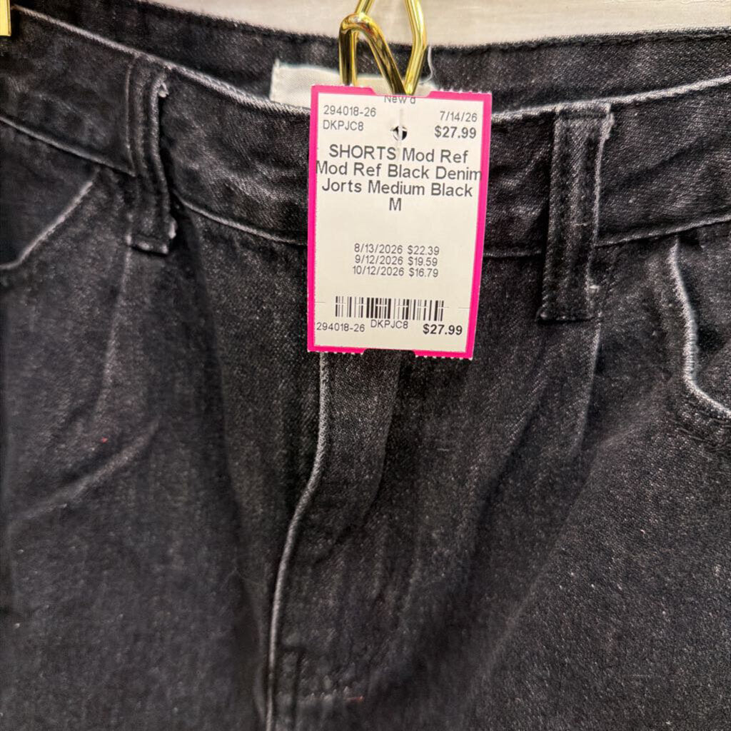 Mod Ref Black Denim Jorts Medium