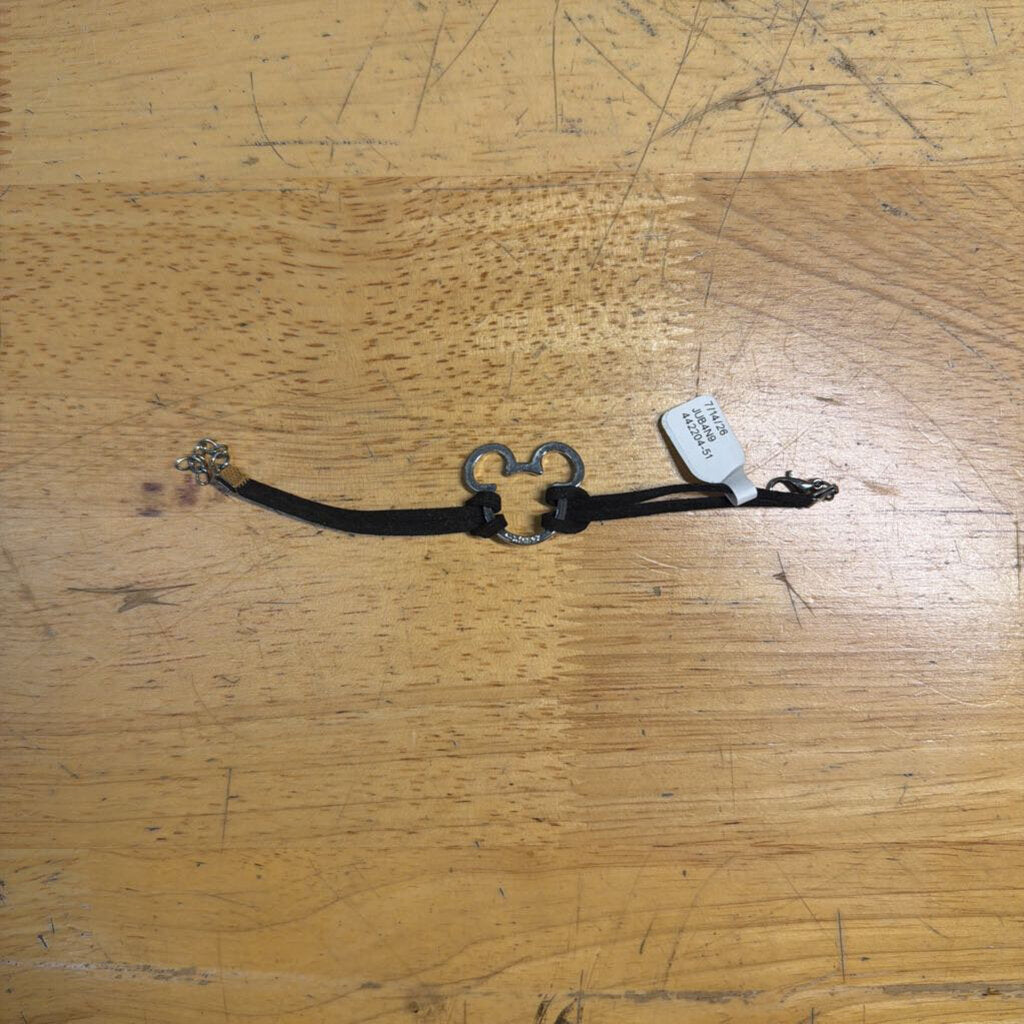 Black/ Silver Mickey Bracelet