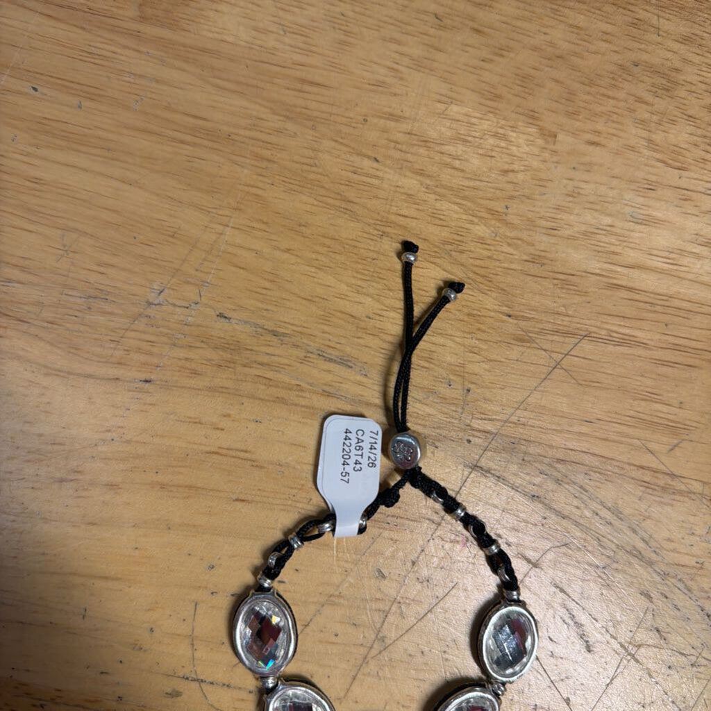 Black/ Silver Rhinestone Bracelet