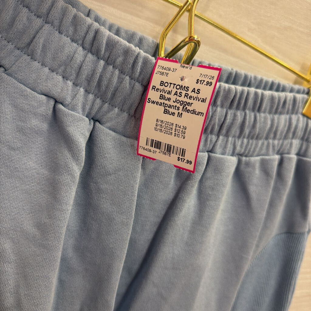 AS Revival Blue Jogger Sweatpants Medium