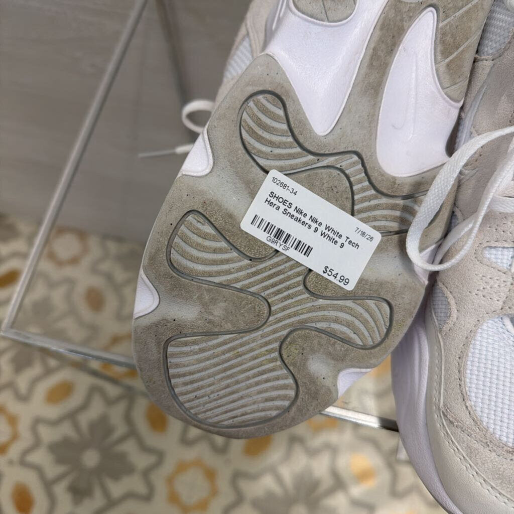 Nike White Tech Hera Sneakers 9