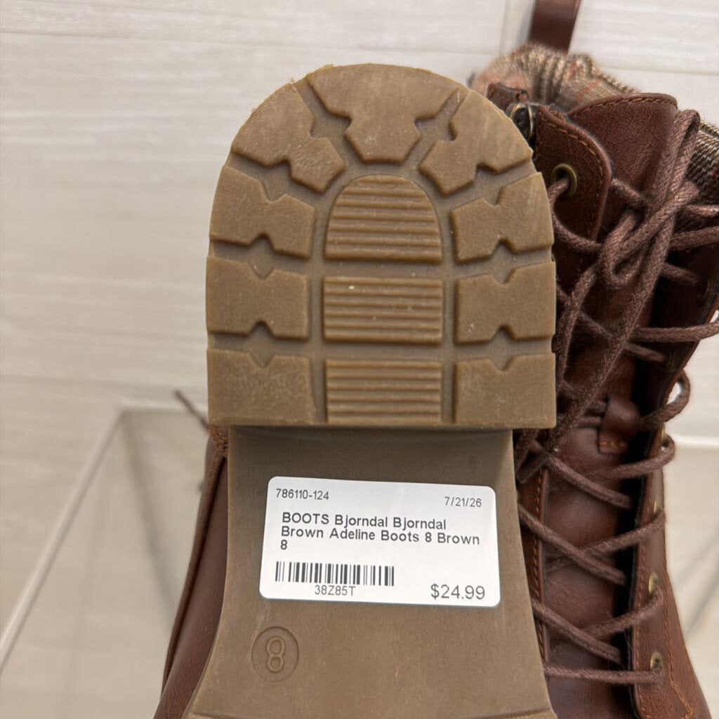 Bjorndal Brown Adeline Boots 8