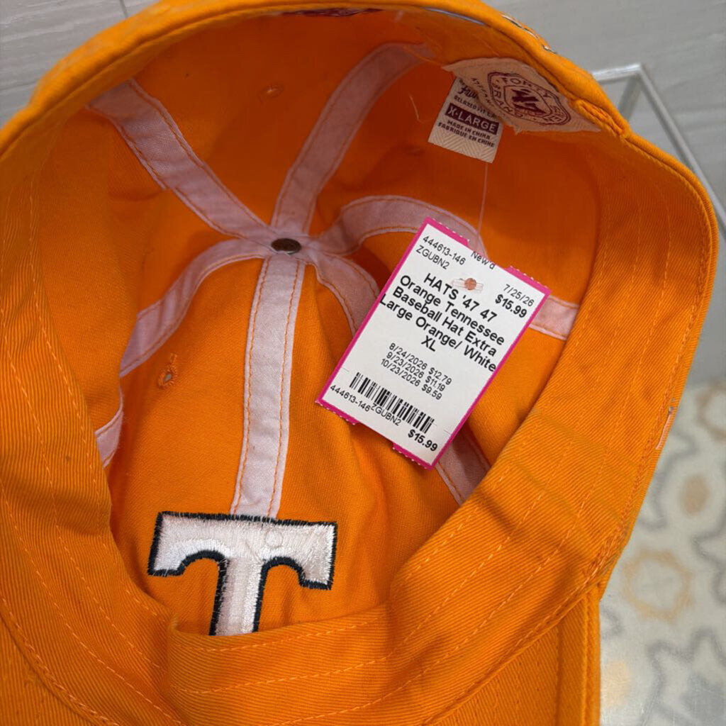 47 Orange Tennessee Baseball Hat Extra Large