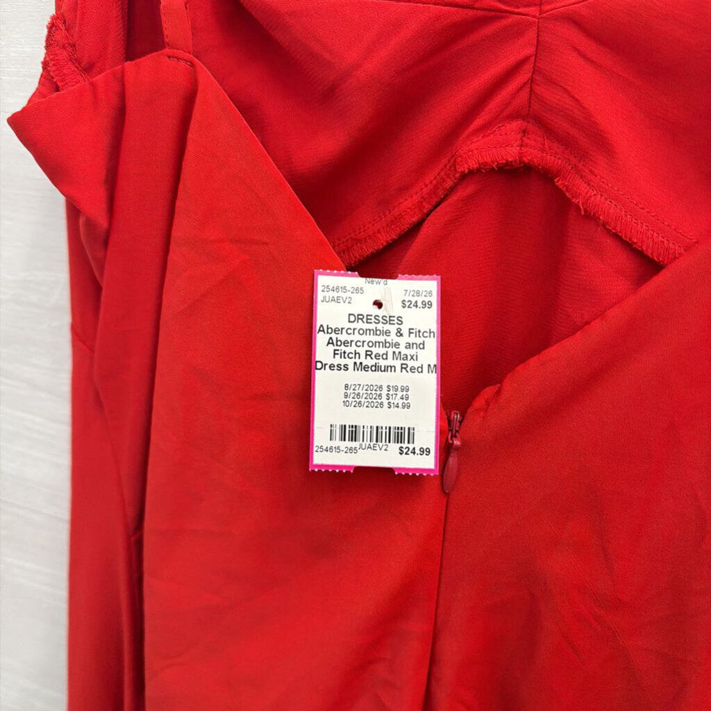 Abercrombie and Fitch Red Maxi Dress Medium