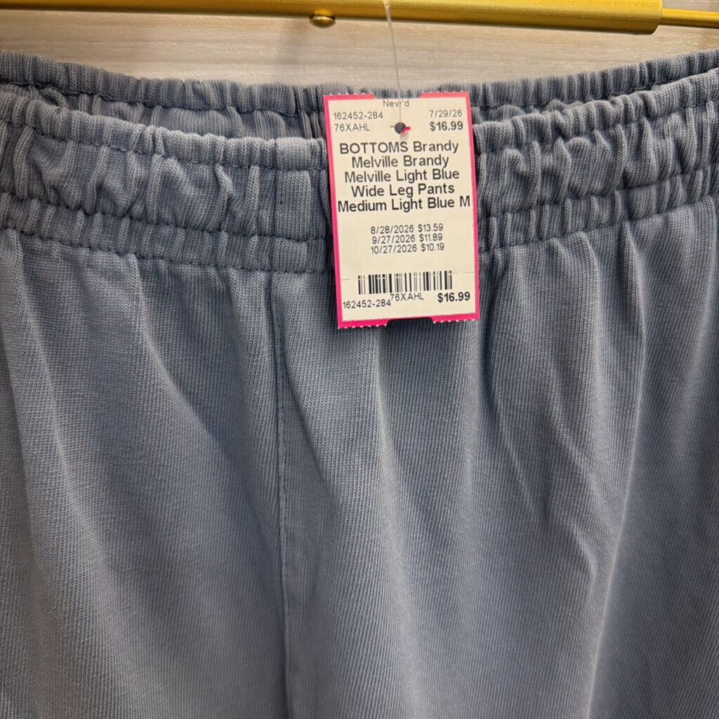 Brandy Melville Light Blue Wide Leg Pants Medium