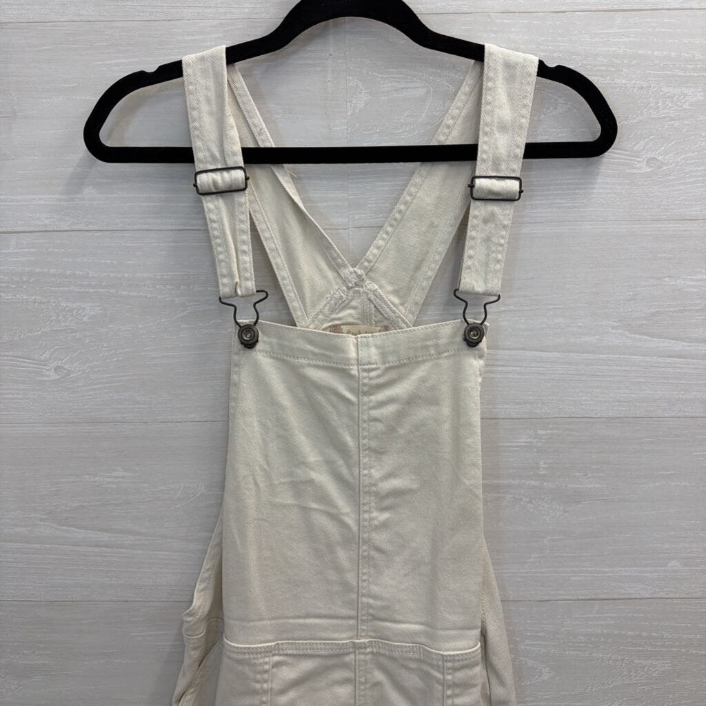 Altar'd State Cream Denim Overall Dress Medium – newdsalem