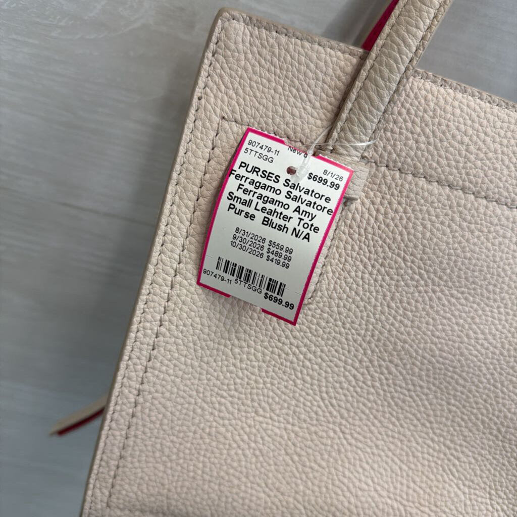 Salvatore Ferragamo Amy Small Leahter Tote Purse