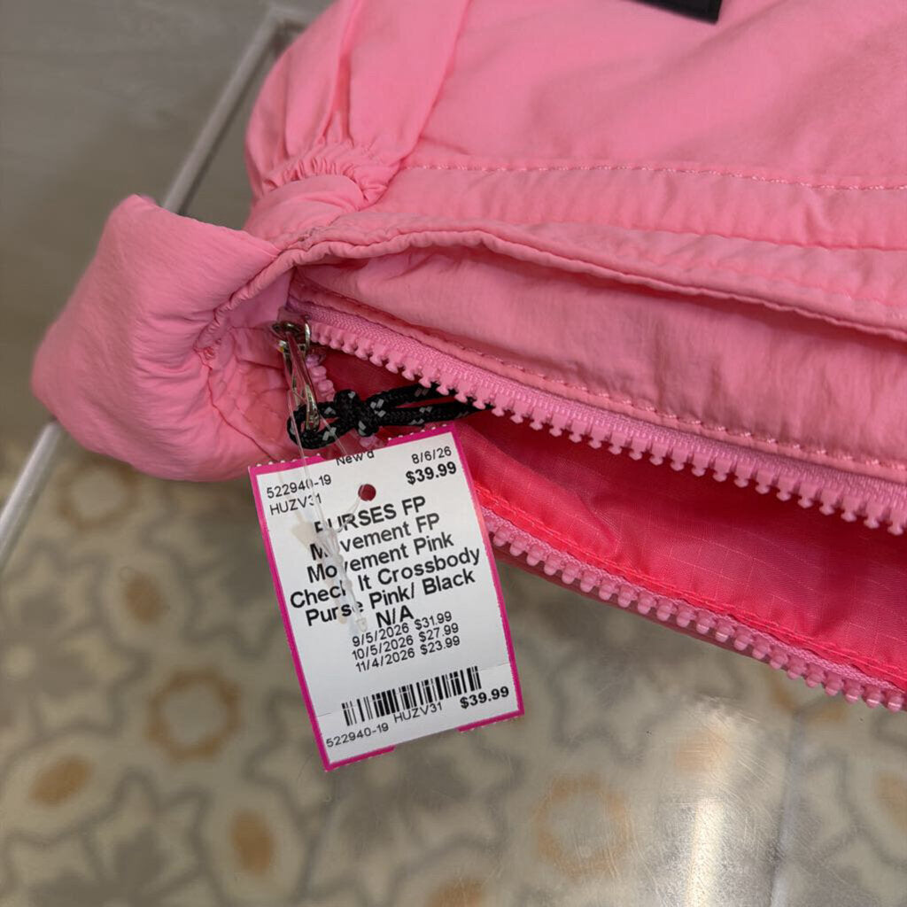 FP Movement Pink Check It Crossbody Purse