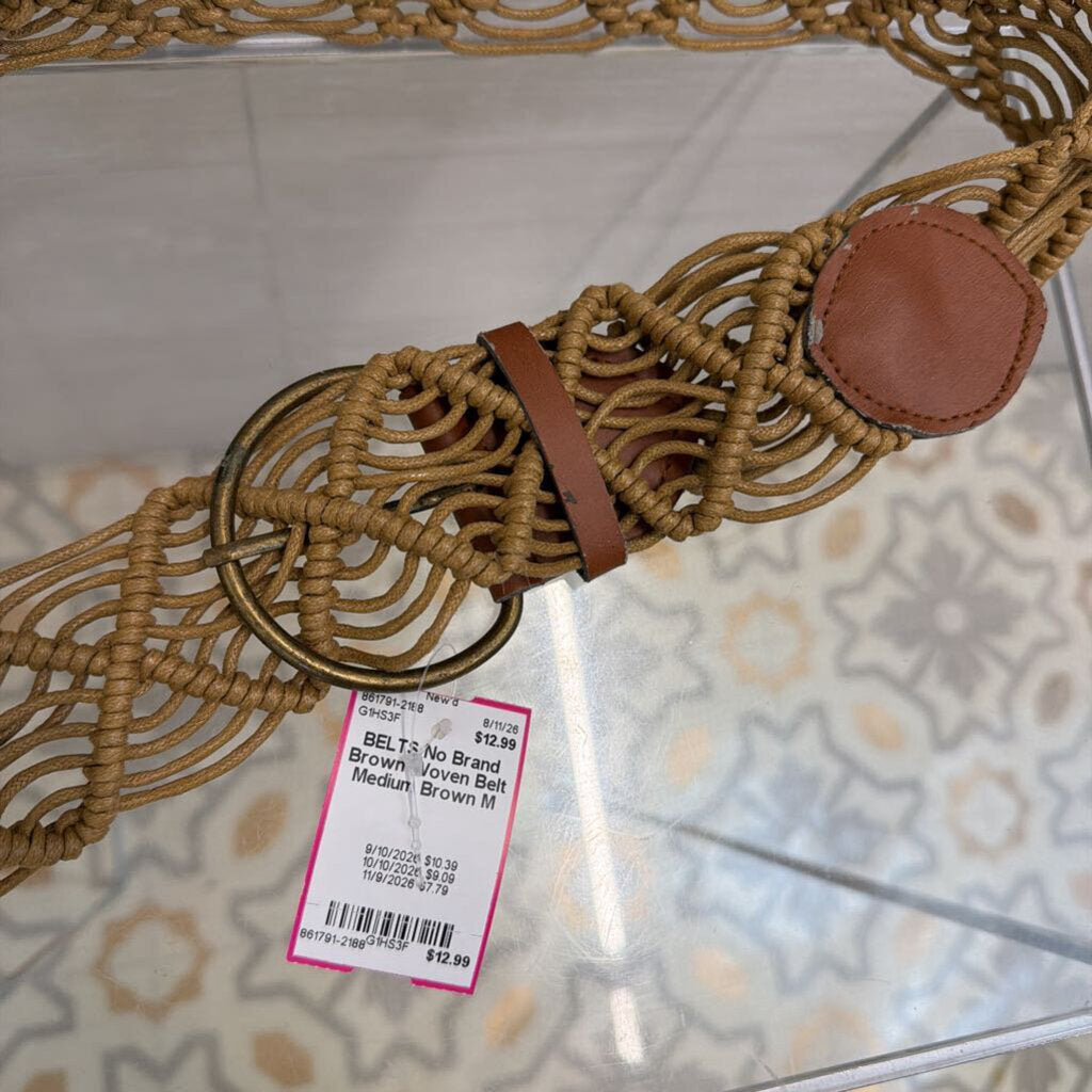 Brown Woven Belt Medium