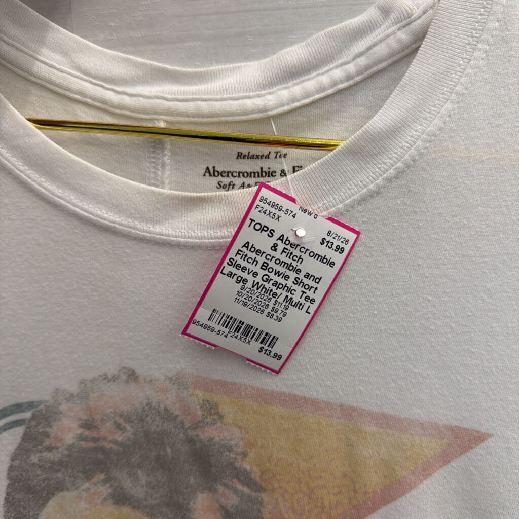 Abercrombie and Fitch Bowie Short Sleeve Graphic Tee Large