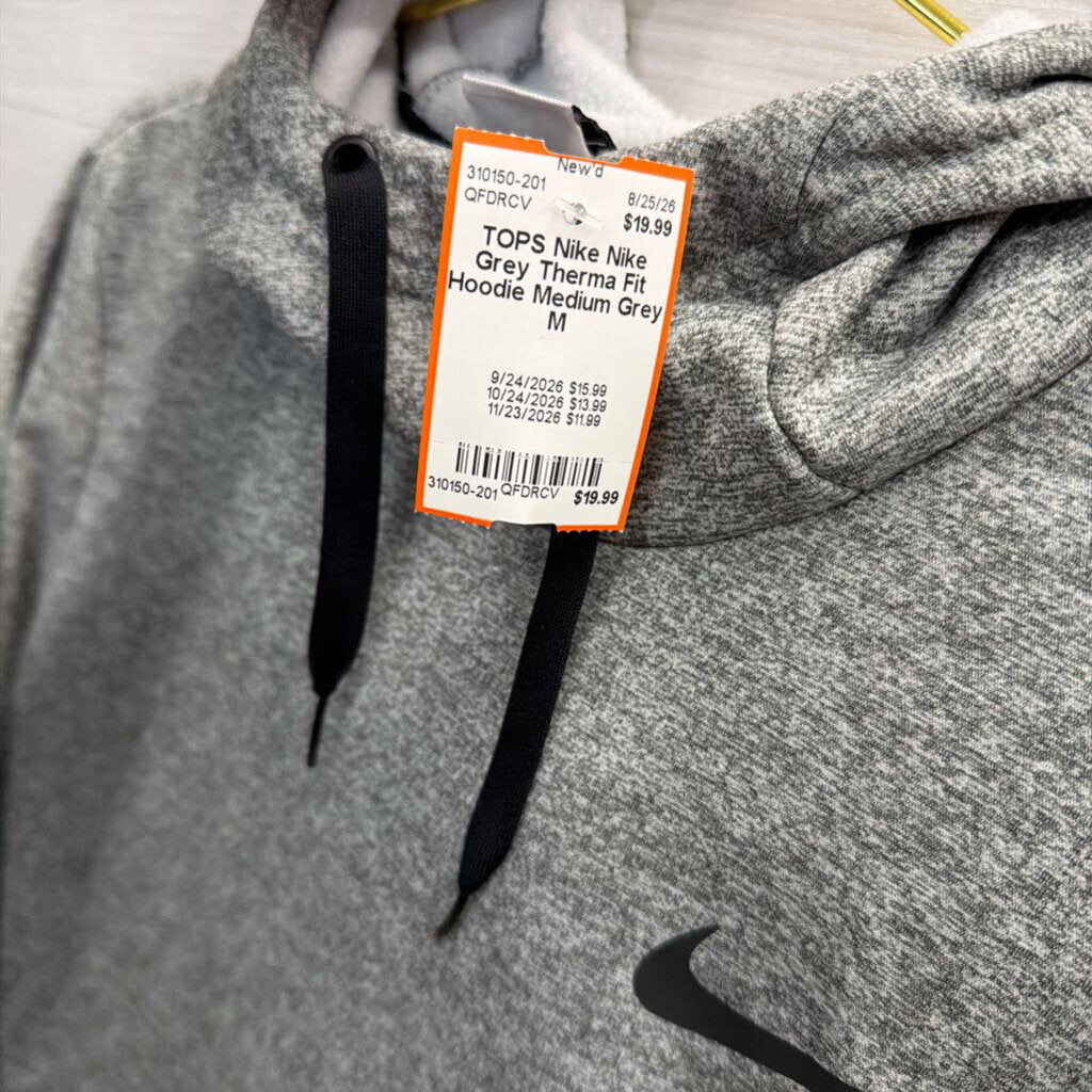 Nike Grey Therma Fit Hoodie Medium