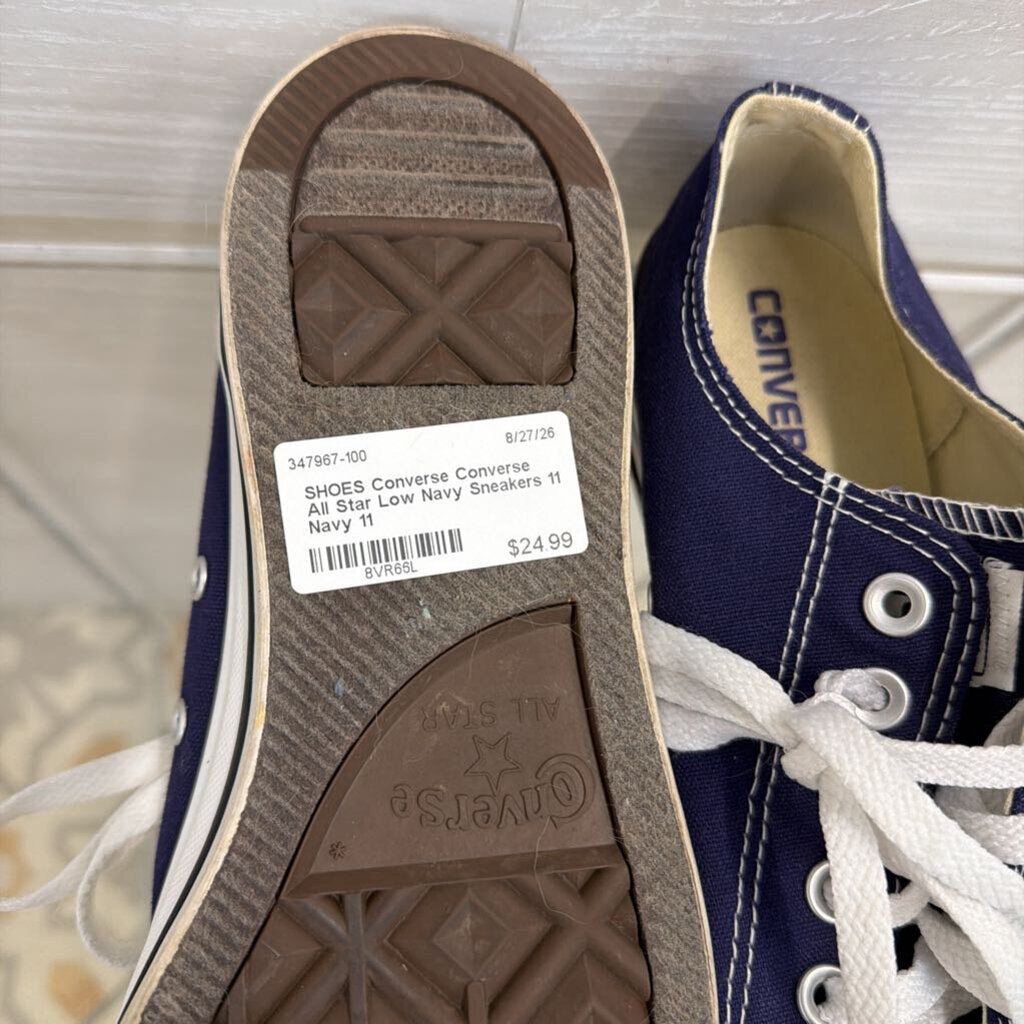 Converse All Star Low Navy Sneakers 11
