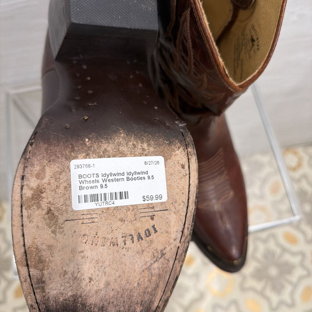 Idyllwind Wheels Western Booties 9.5