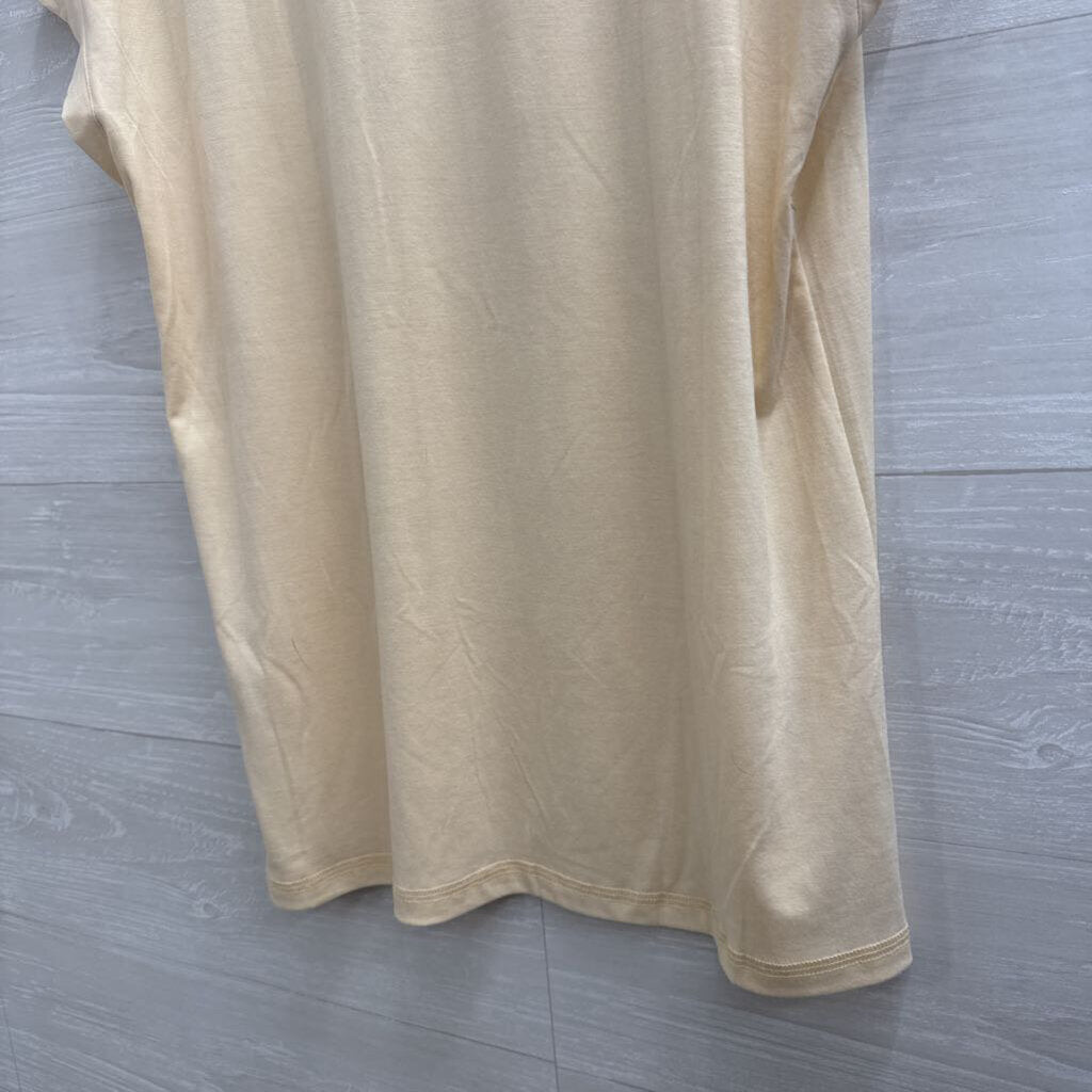 Automet Cream Short Sleeve Top Extra Large