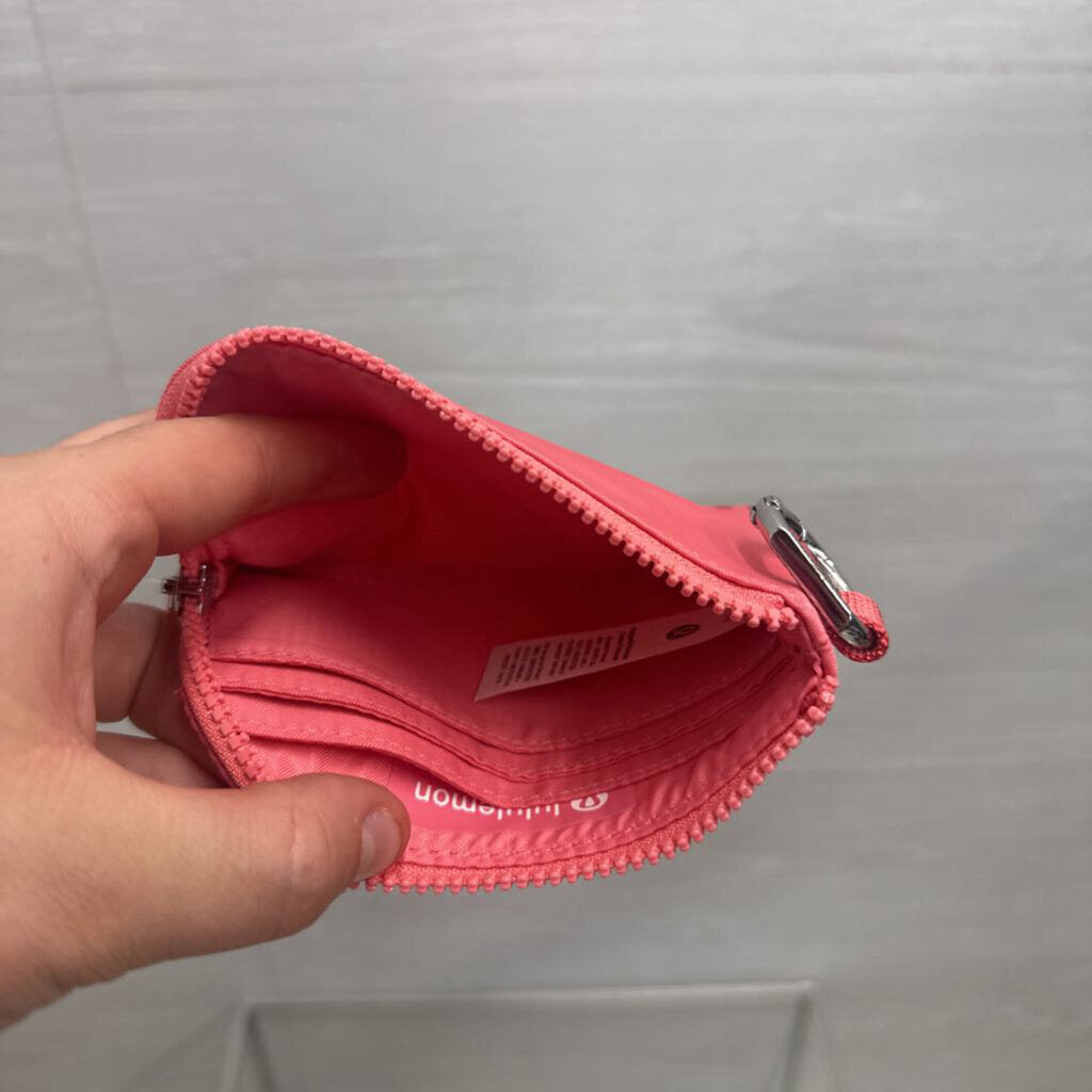 Lululemon Pink Clippable Card Pouch