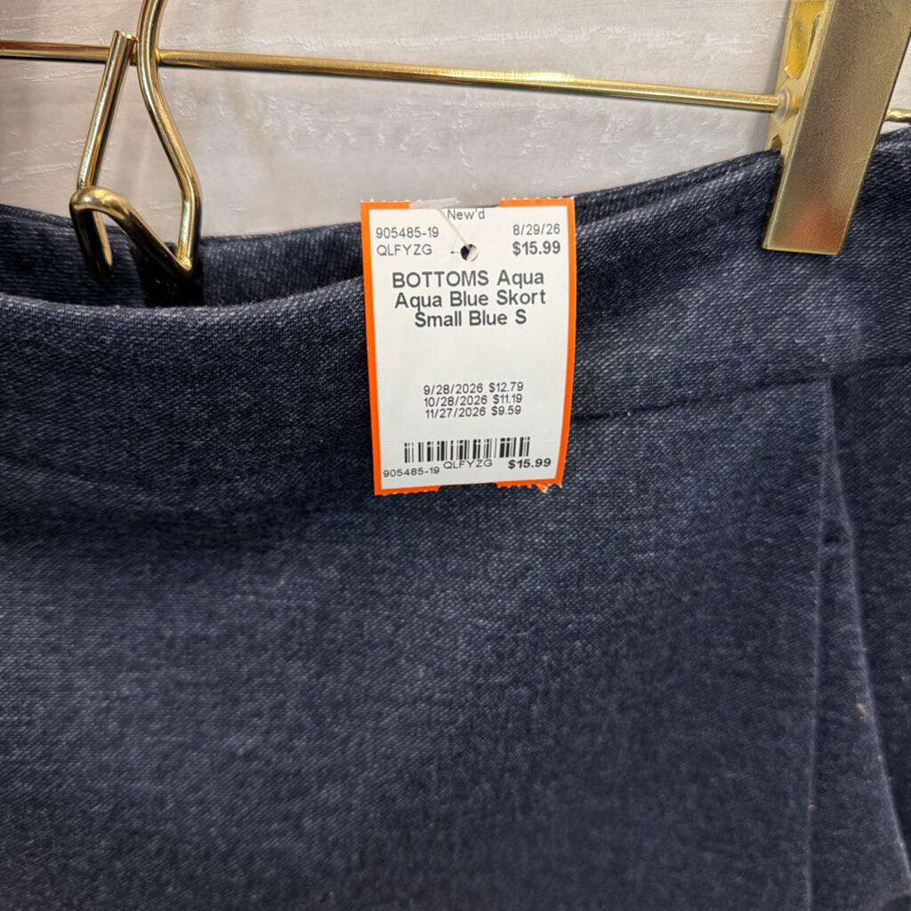 Aqua Blue Skort Small