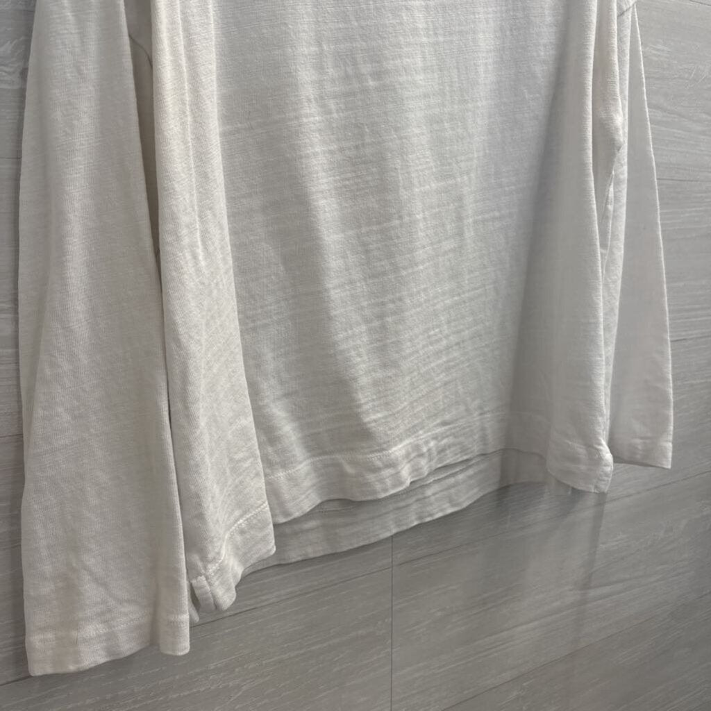 Loft White Long Sleeve Top Large