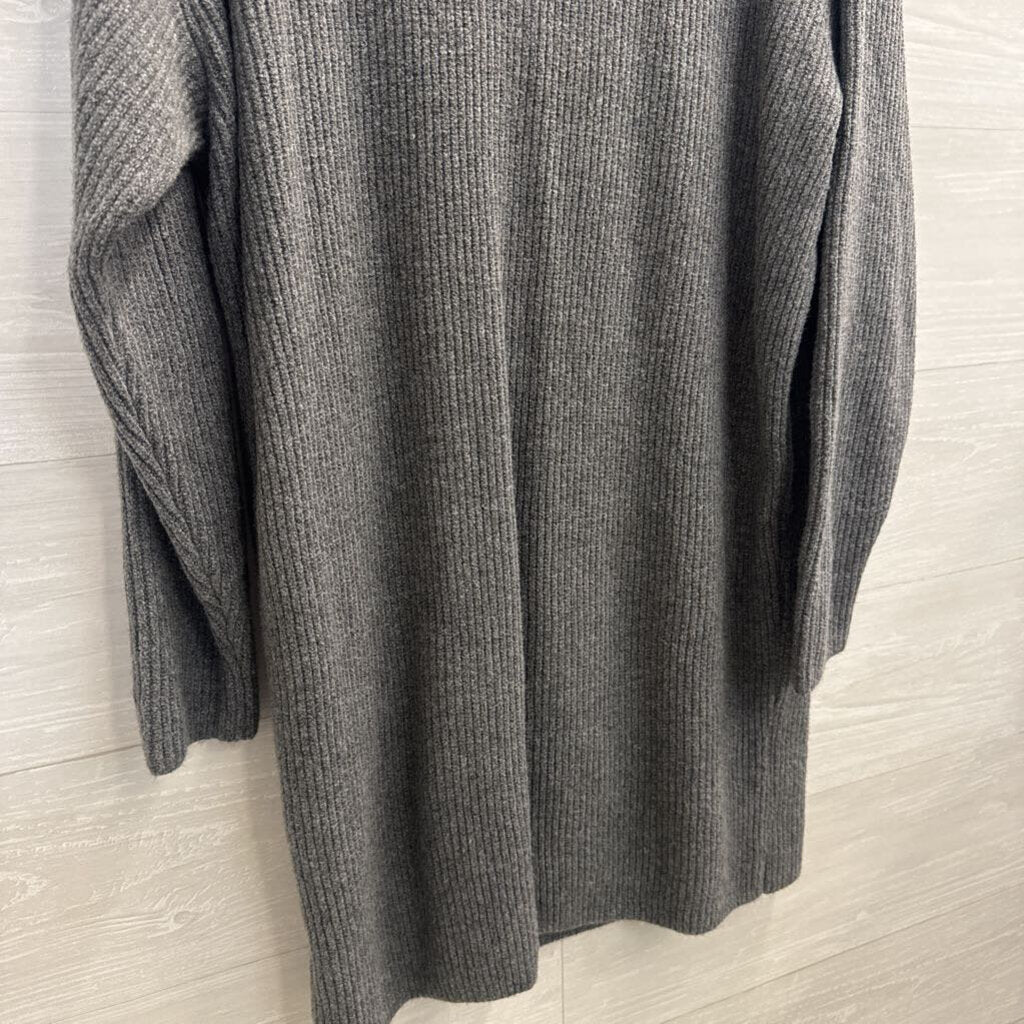 Gap Grey Knit Mock Neck Long Sleeve Sweater Dress Small