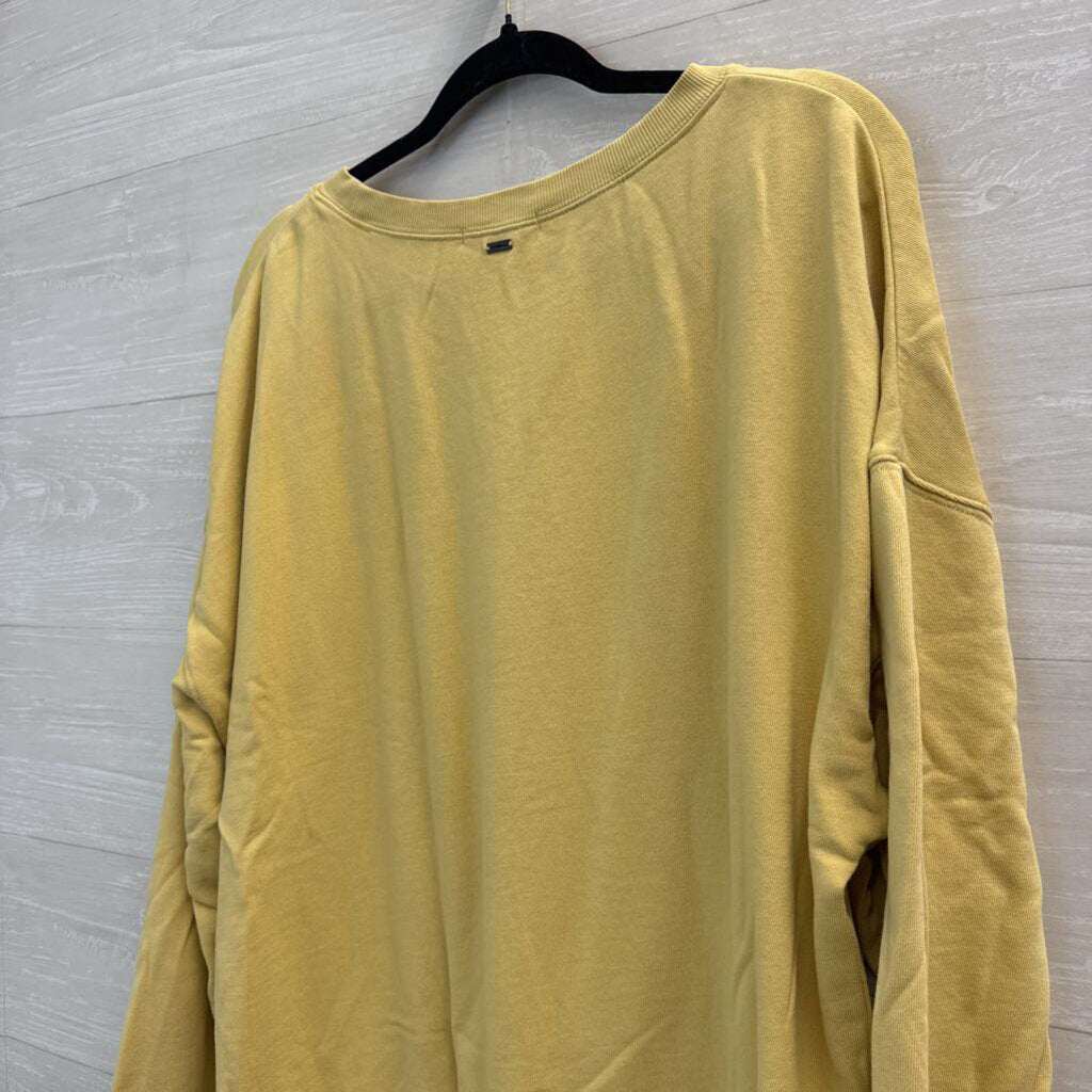 O'Neill Yellow/ Multi Butterfly Crewneck Sweatshirt Large
