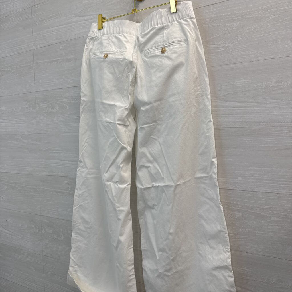 American Eagle White Wide Leg Trouser Pants 4