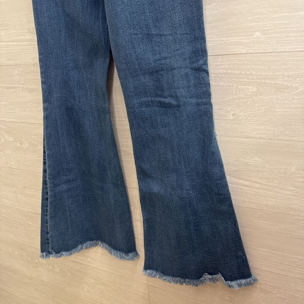 Hidden Medium Wash High Waist Flare Jeans 29