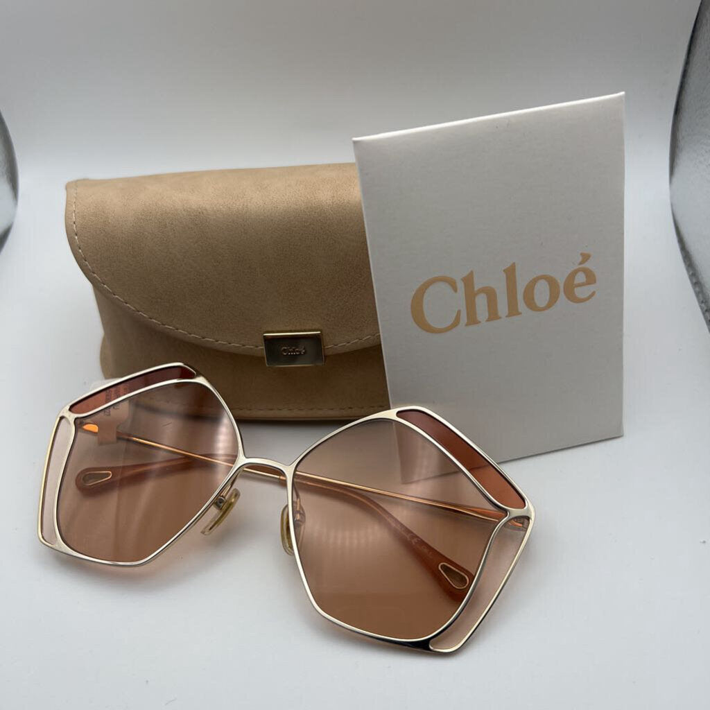 Chloe Oversized Geometric Gradient Sunglasses