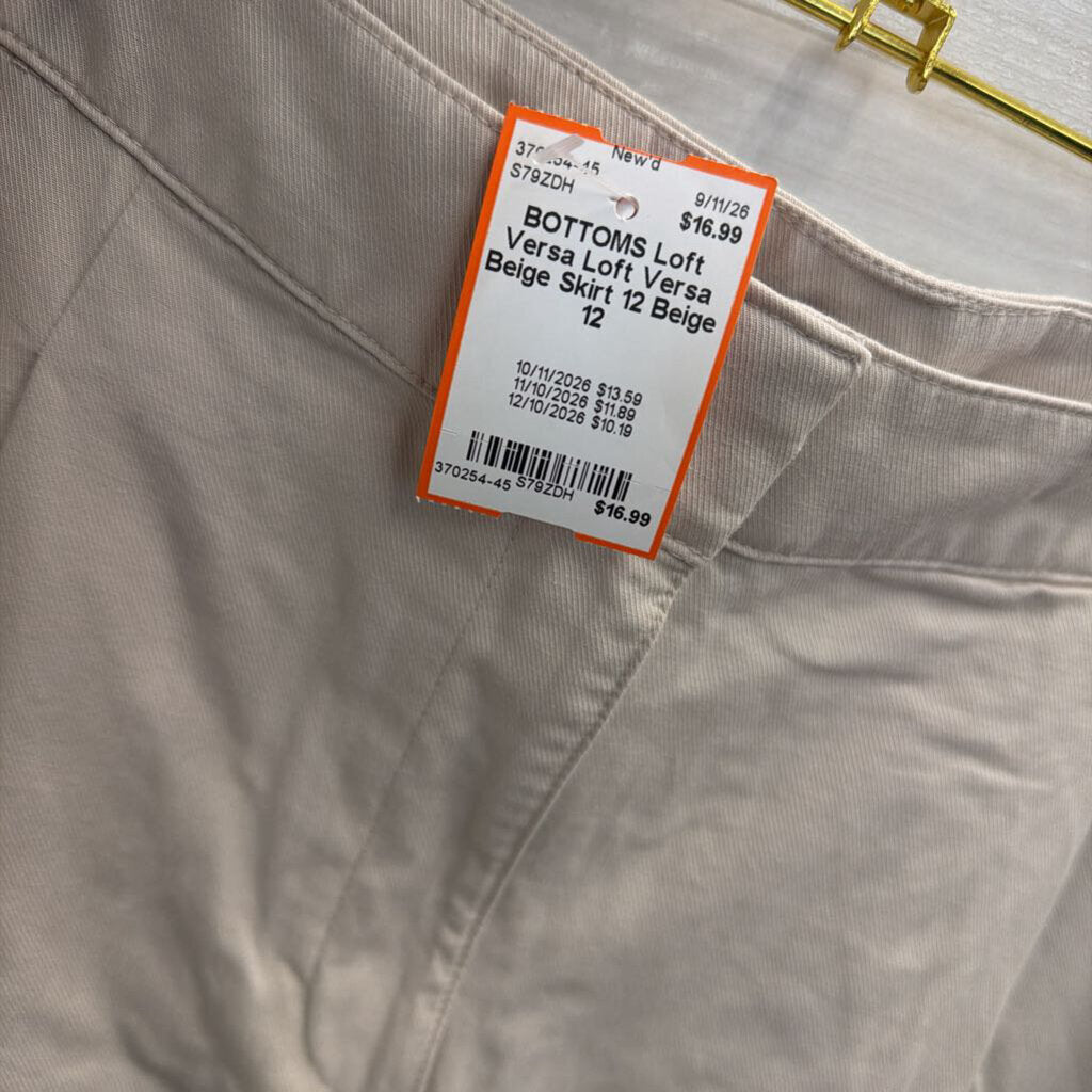 Loft Versa Beige Skirt 12