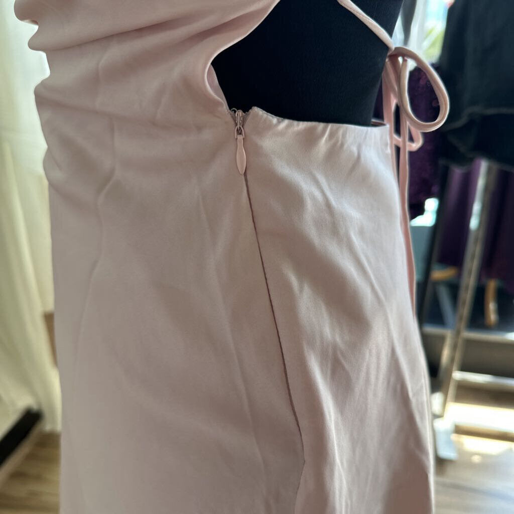 Princess Polly Pink Silky Lace Up Back Short Formal Dress 4