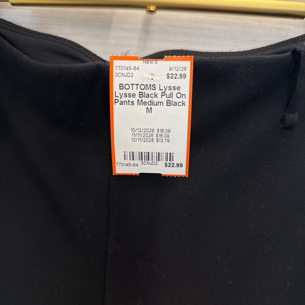 Lysse Black Pull On Pants Medium