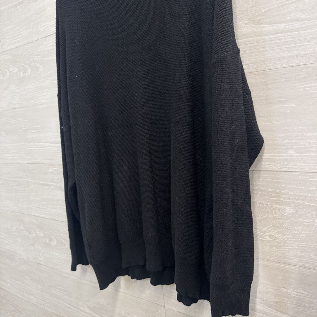 Vila Milano Black Knit Long Sleeve Top 1X