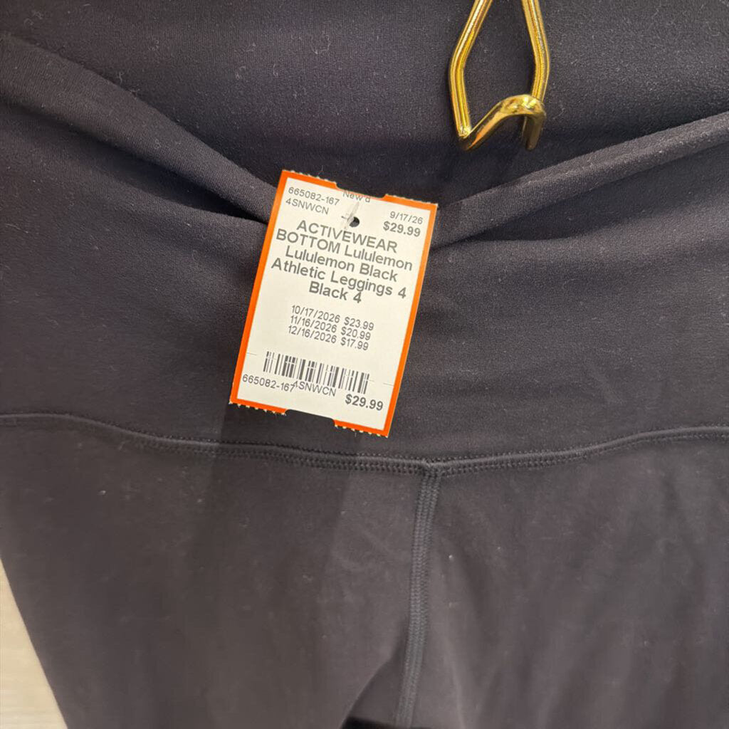 Lululemon Black Athletic Leggings 4