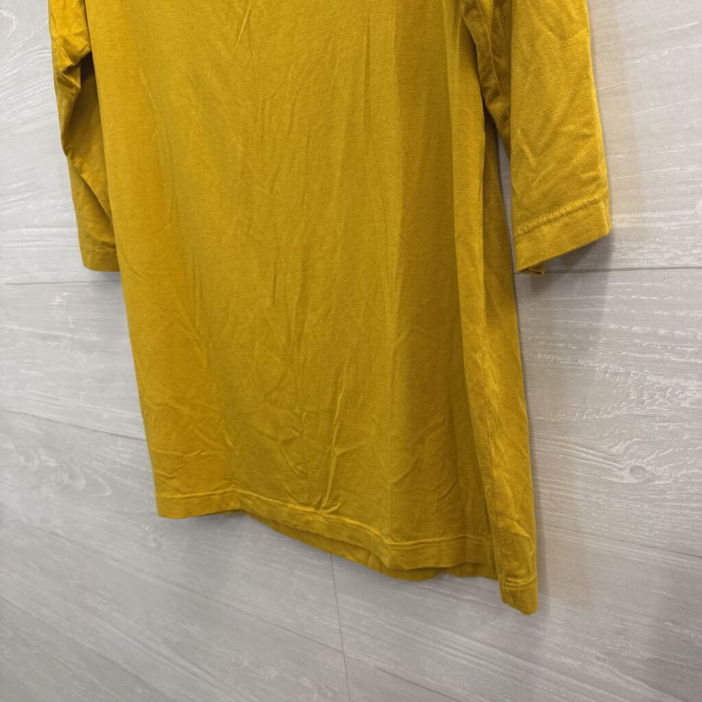 Bryn Walker Yellow Long Sleeve Top Medium